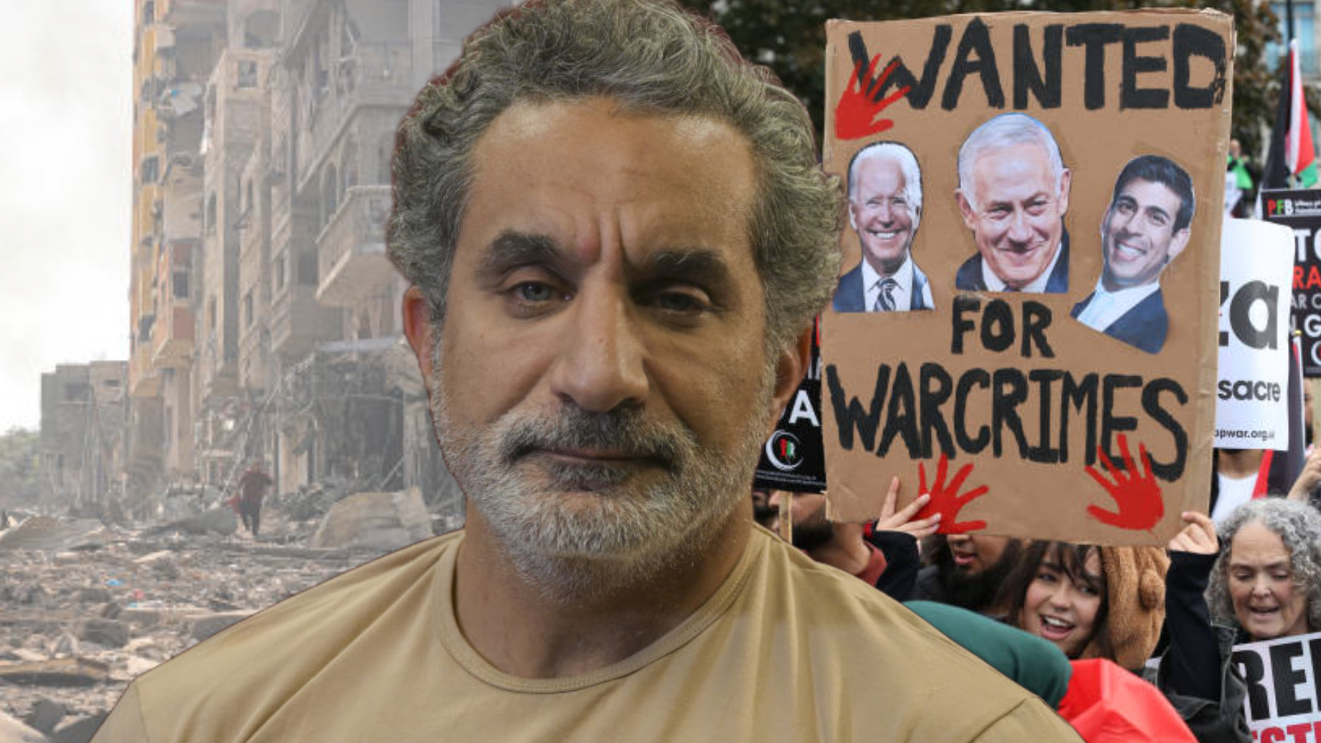 باسم يوسف يقول للعرب الأميركيين: تخلوا عن بايدن بسبب غزة