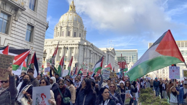 San Francisco holds 'sister demonstration' for Gaza