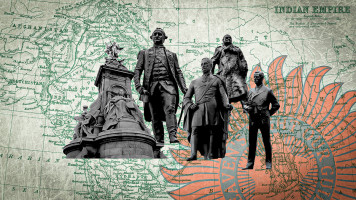 Illustration - colonial statues in London