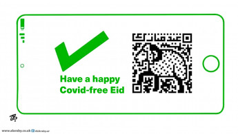 Cartoon - Have a happy Covid-free Eid