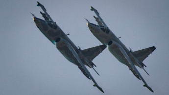 Su-25 Russian fighters AFP