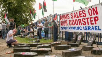 Stop arming israel protest palestine palestinians TNA