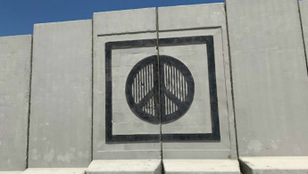 Sharm wall peace sign