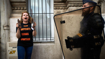 BDS GIRL PROTEST GETTY