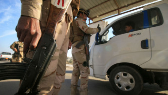 Basra checkpoint AFP