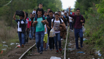 Mass refugee influx in Europe [Getty]