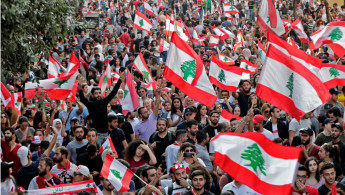Lebanese protests -- AFP