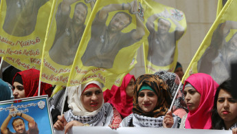 Free Marwan Barghouti protest Ramallah - Getty