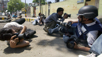 Kashmir journalists AFP