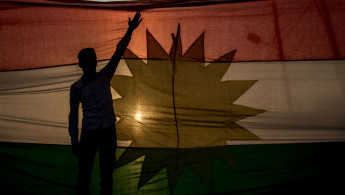 Kurdish flag defeat AFP