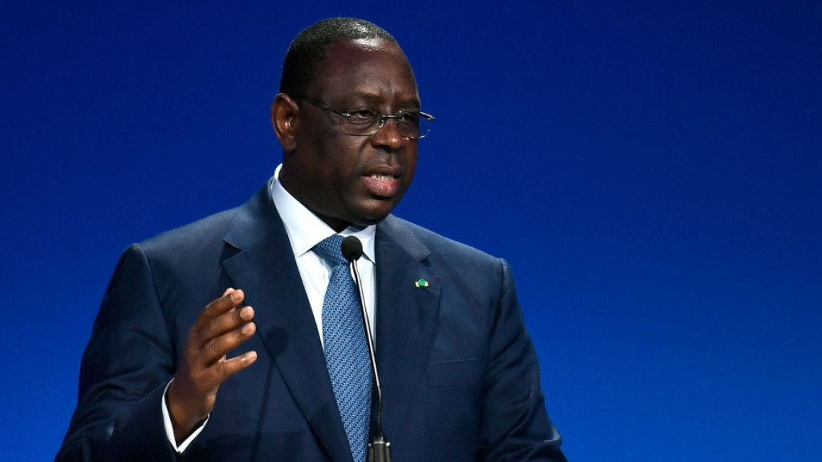 Macky Sall, president of Senegal and African Union chair.