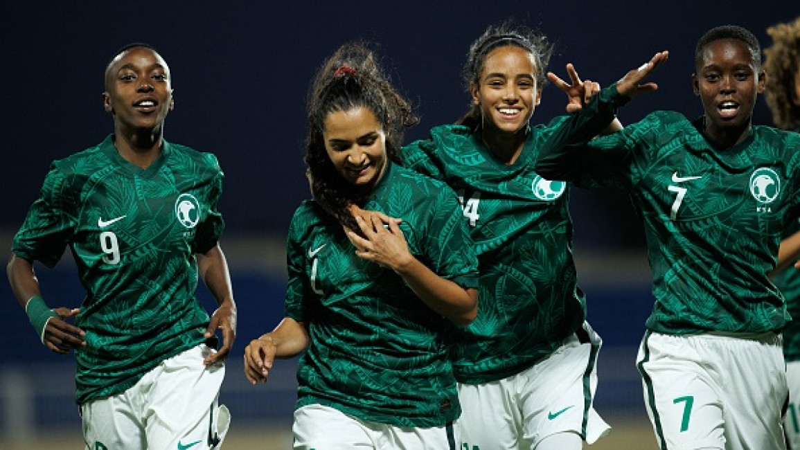 Saudi Arabia women's football team plays first match at home
