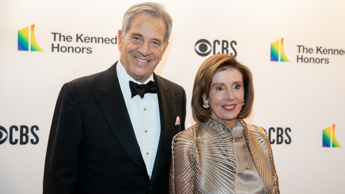 Nancy Pelosi (right) with her husband Paul Pelosi (left)