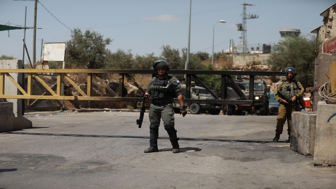 Israeli police in Ramallah