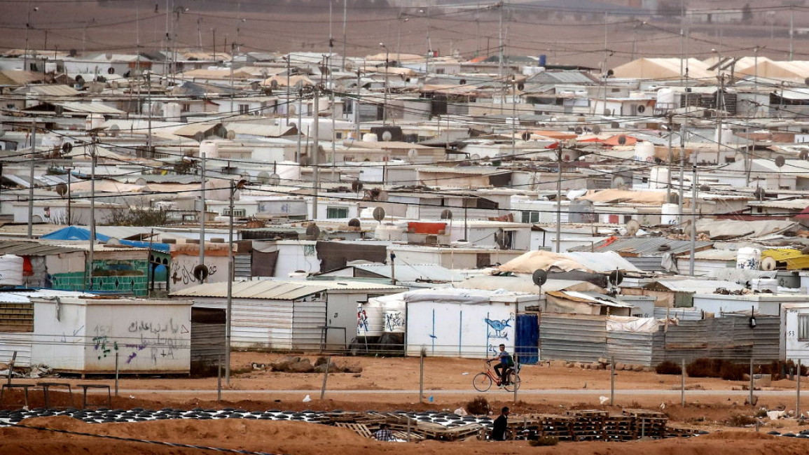 Jordan refugee camp