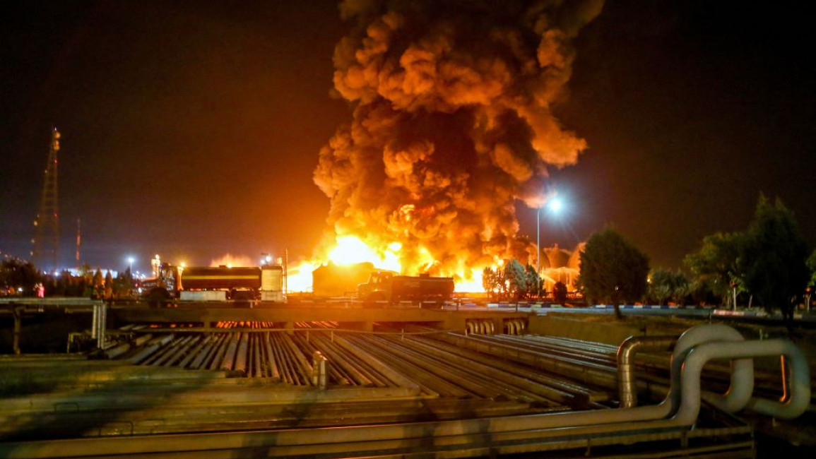 Iran oil explosion -- getty