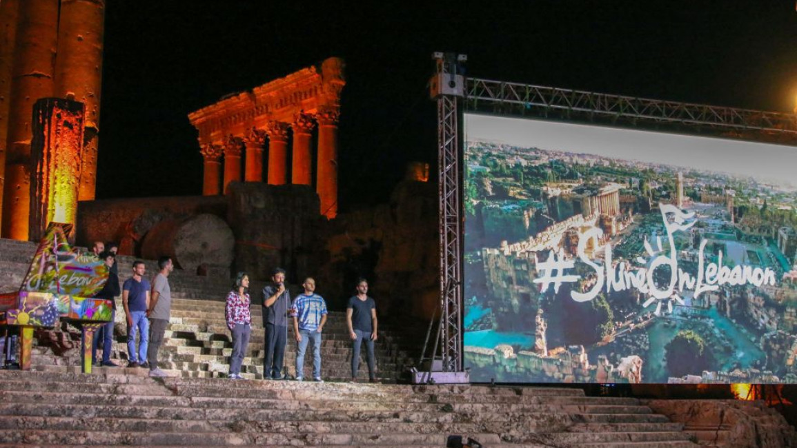 The famed Baalbek festival was held in virtual form [AFP]