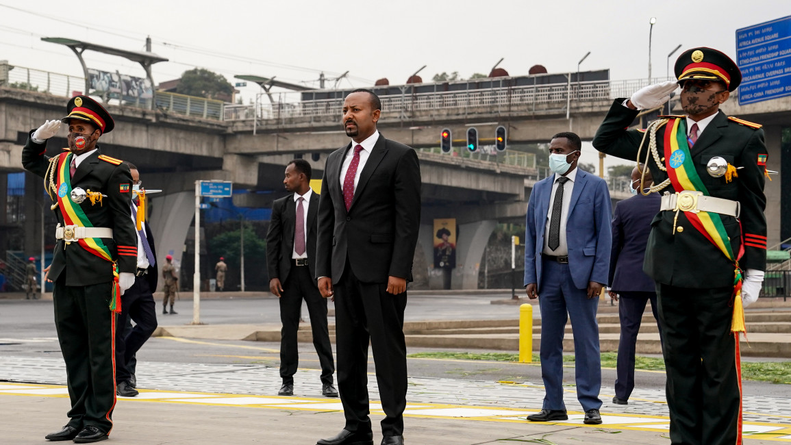 Ethiopian Prime Minister Abiy Ahmed attends the inauguration
