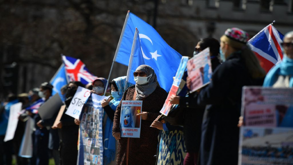 Uyghur protest in London