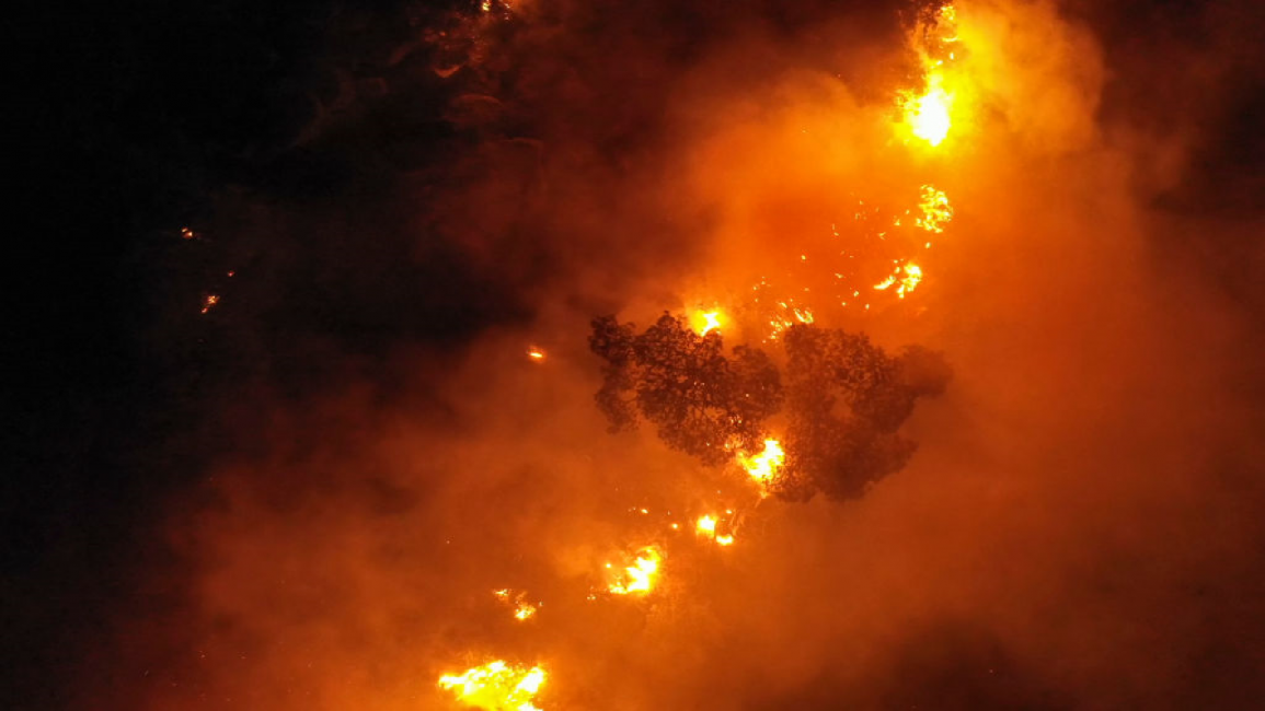 Wildfire in Ras el-Metn, Lebanon, 2020