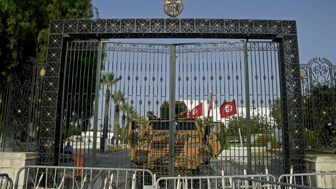Kais Saied ordered the closure of the Tunisian parliament building after his power grab [Getty]