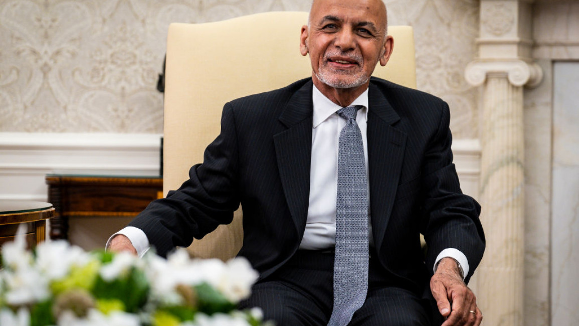 Ashraf Ghani said he backed talks with the Taliban [Getty]