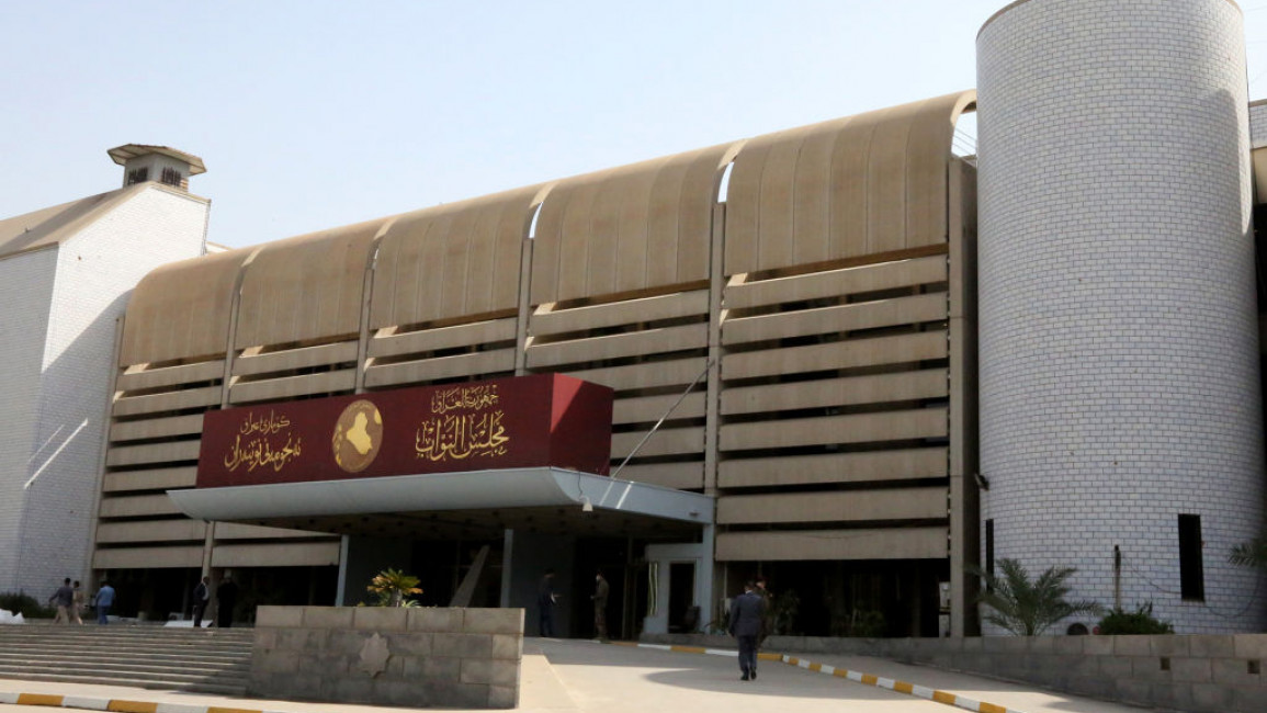 The Iraqi parliament, located in Baghdad