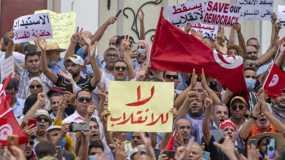 There is increasing discontent in Tunisia following President Saied's 'power grab' [Getty]