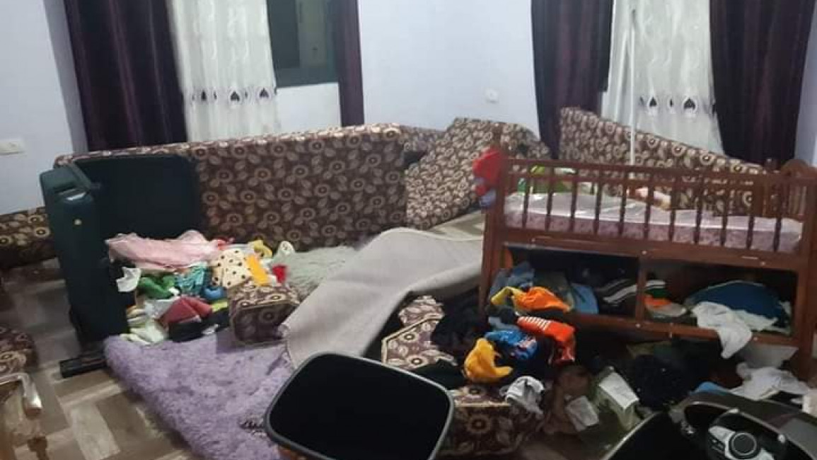 house of Yaacoub Qadri's family after Israeli raid