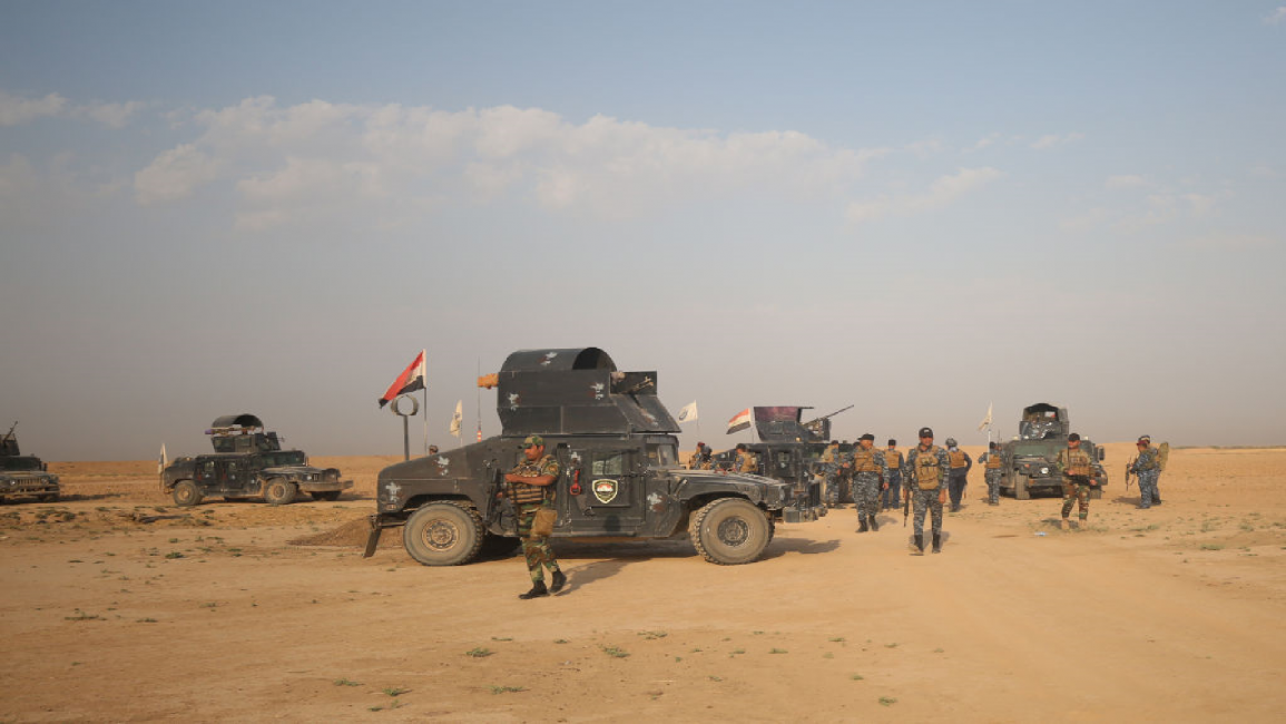 Iraq security forces in Kirkuk
