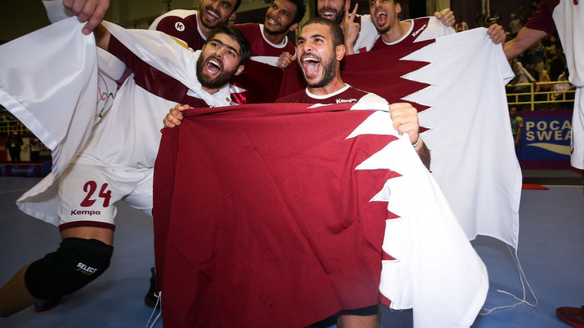 Qatar men's handball team in 2018