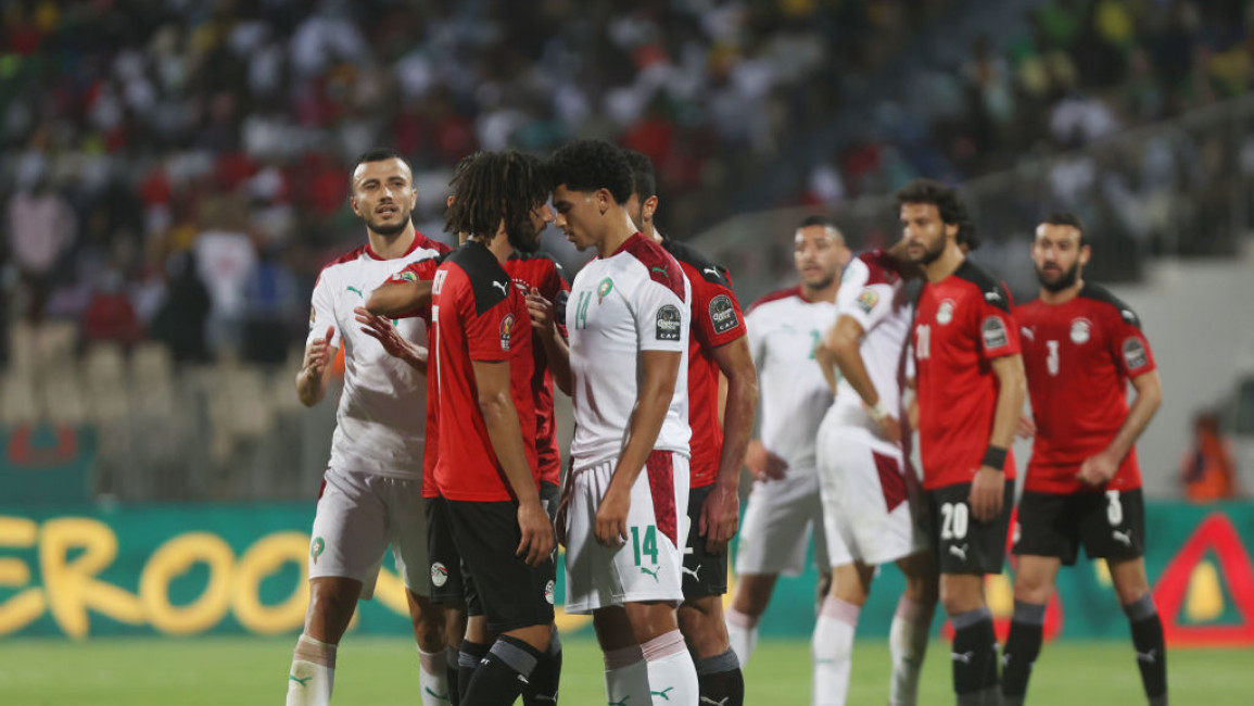 An altercation broke out between officials and players following the Morocco-Egypt AFCON match [Getty]