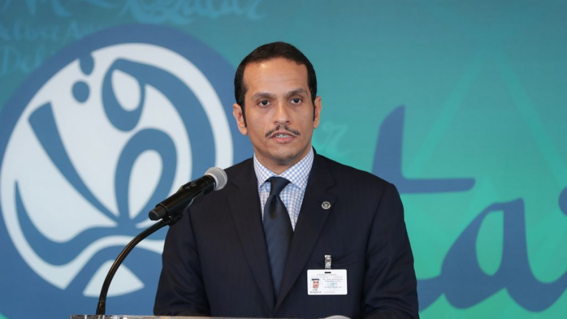 Qatar's Foreign Minister Mohammed bin Abdulrahman Al Thani