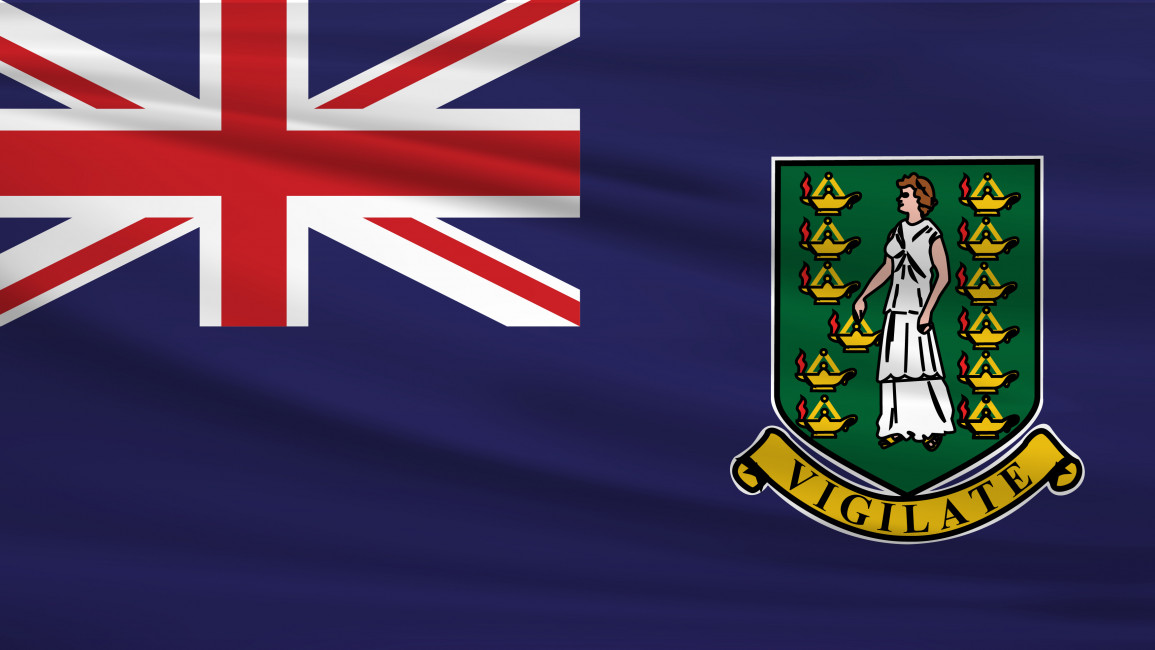 The flag of the British Virgin Islands