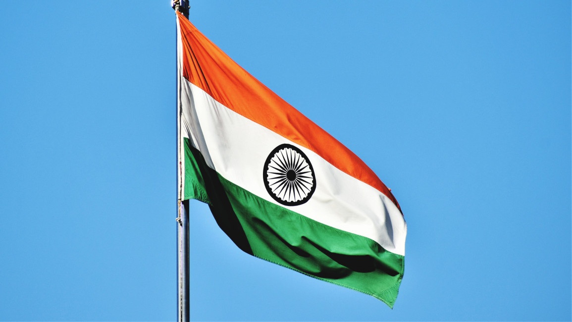 An Indian flag