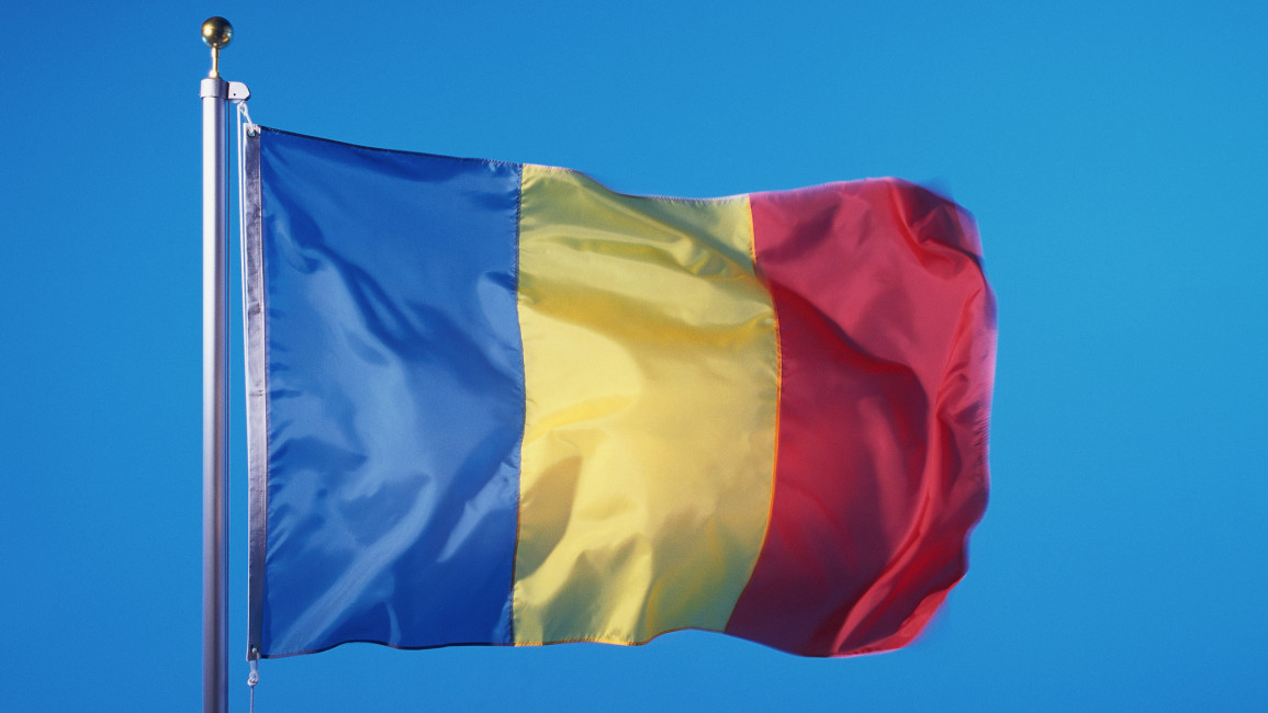 The Chadian flag.