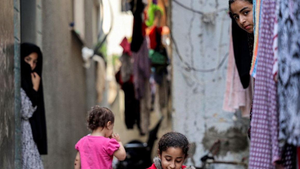 Palestinian children in Gaza 