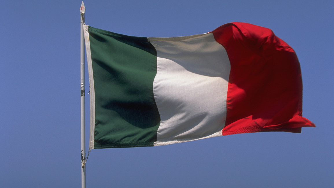 An Italian flag.