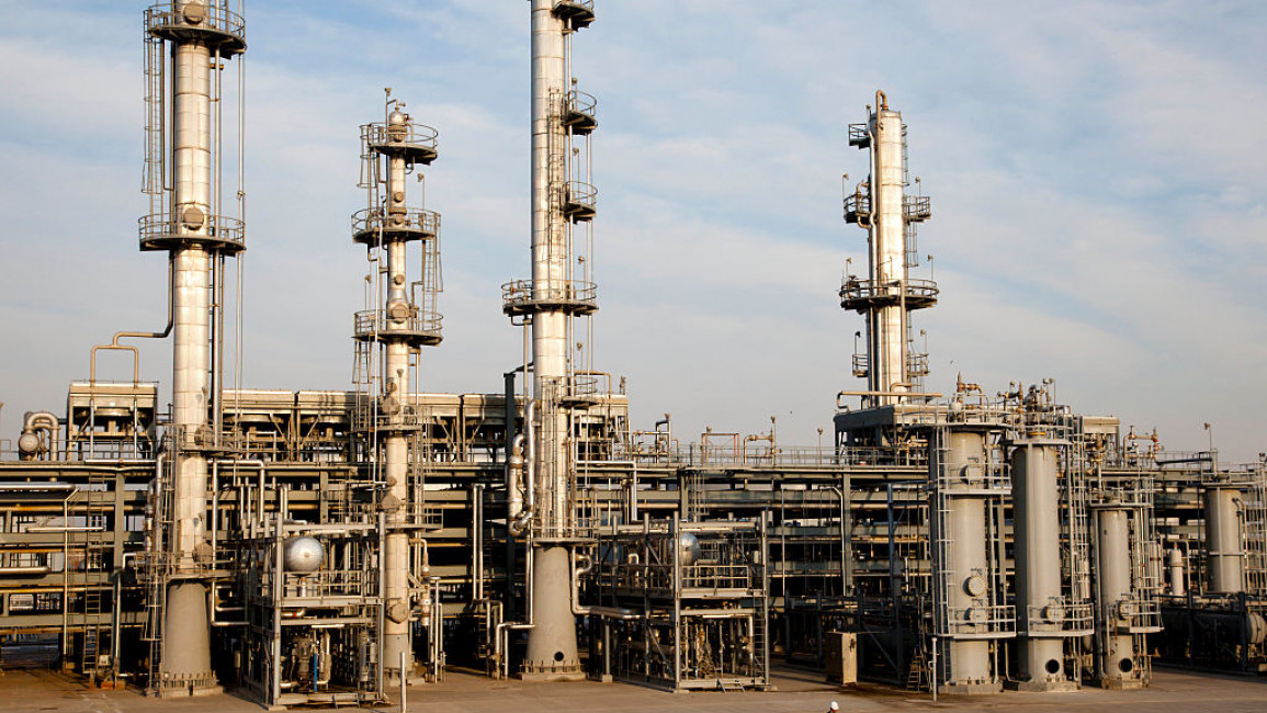 An oil refinery in Iraqi Kurdistan's Erbil.