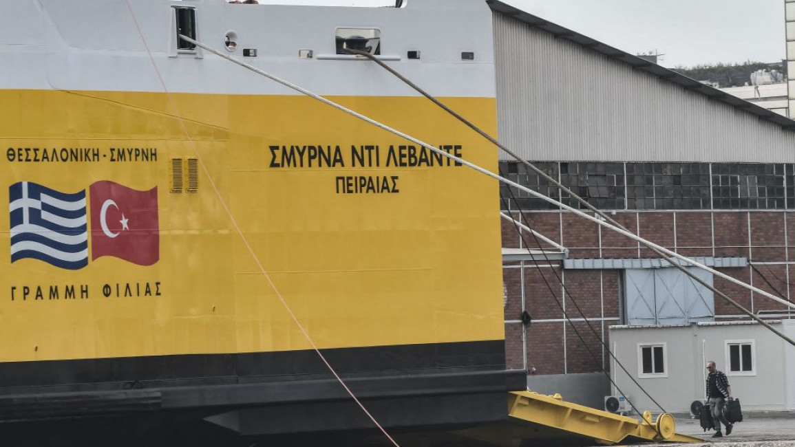This is the first direct shipping line linking mainland Greece with Turkey.