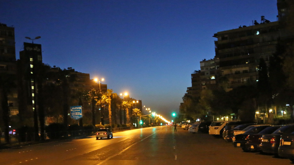 Damascus city night 