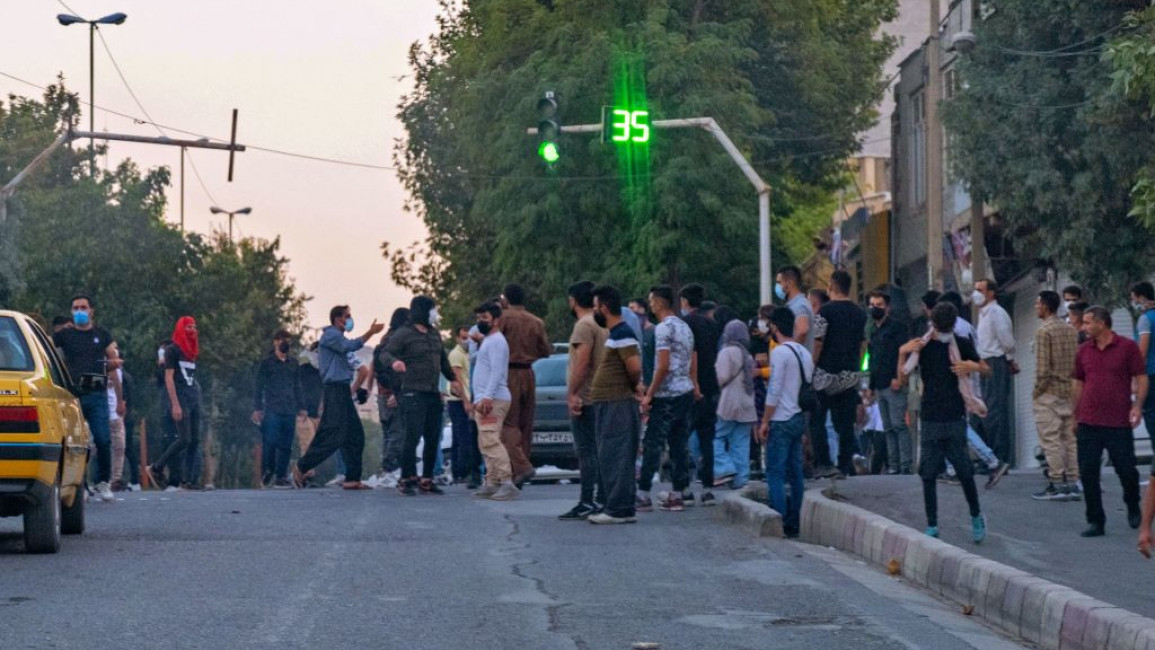 Protests continued in Sanandaj and other cities in Iran [Getty]