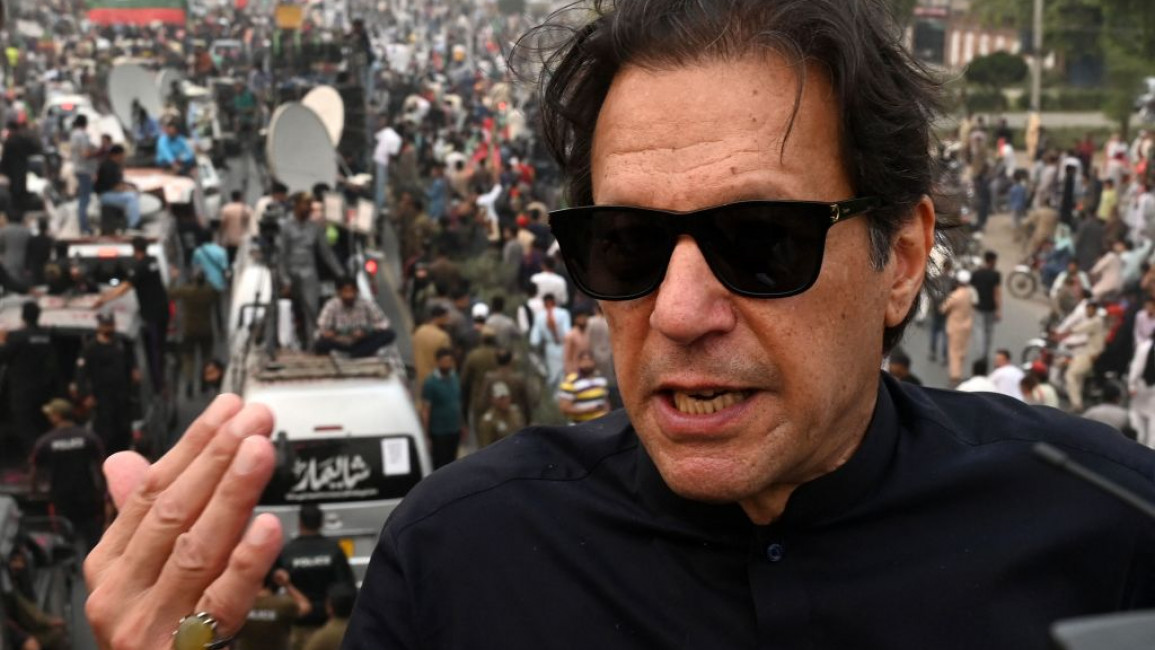 Imran Khan was shot while leading a political rally to demand elections [Getty]