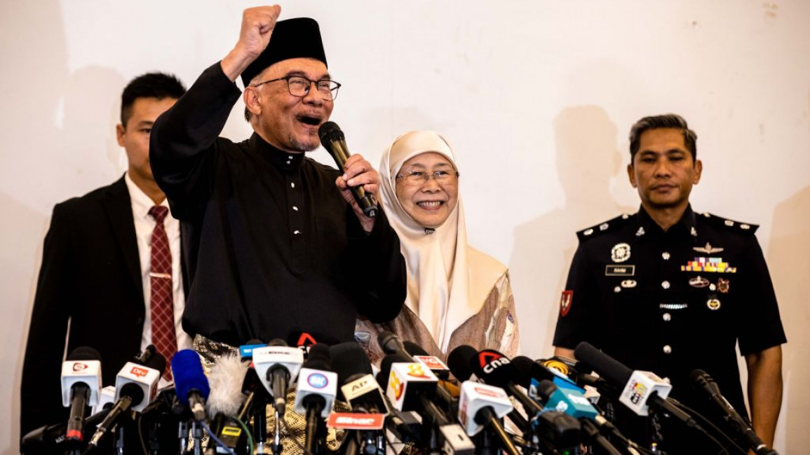 Anwar Ibrahim has become prime minister after a long and controversial political career [Getty]