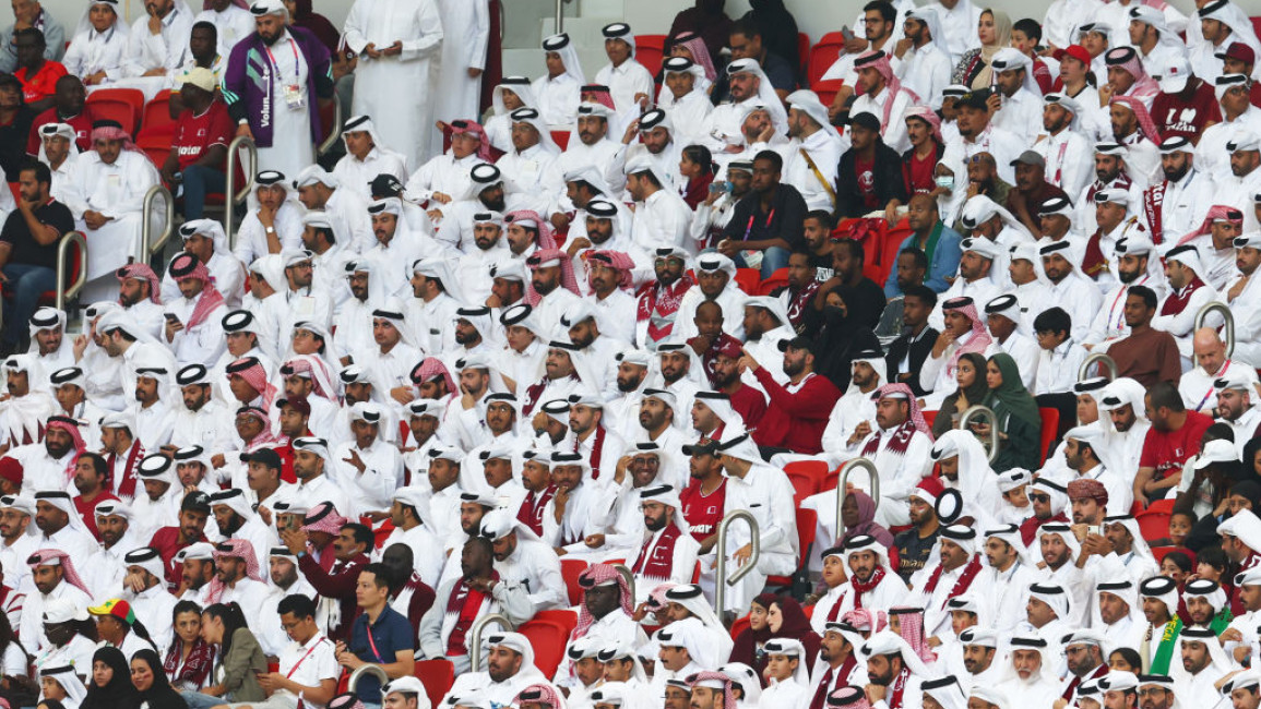 Qatari fans have expressed support for Palestine at the World Cup [Getty]