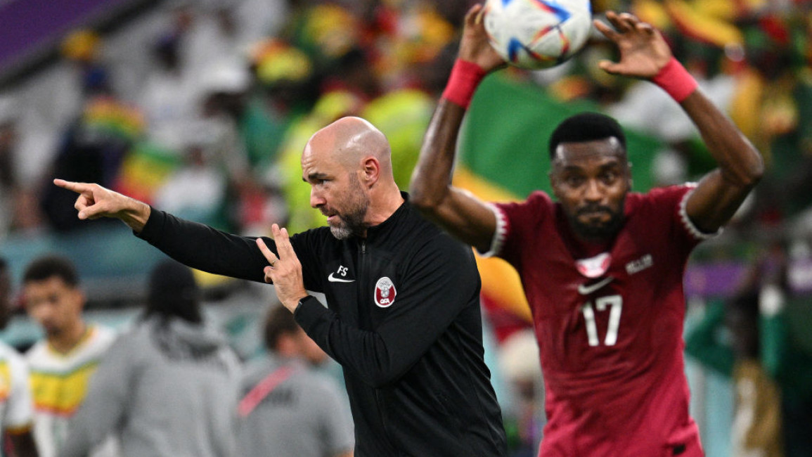 Felix Sanchez (left) said Qatar's goal was to be competitive [Getty]