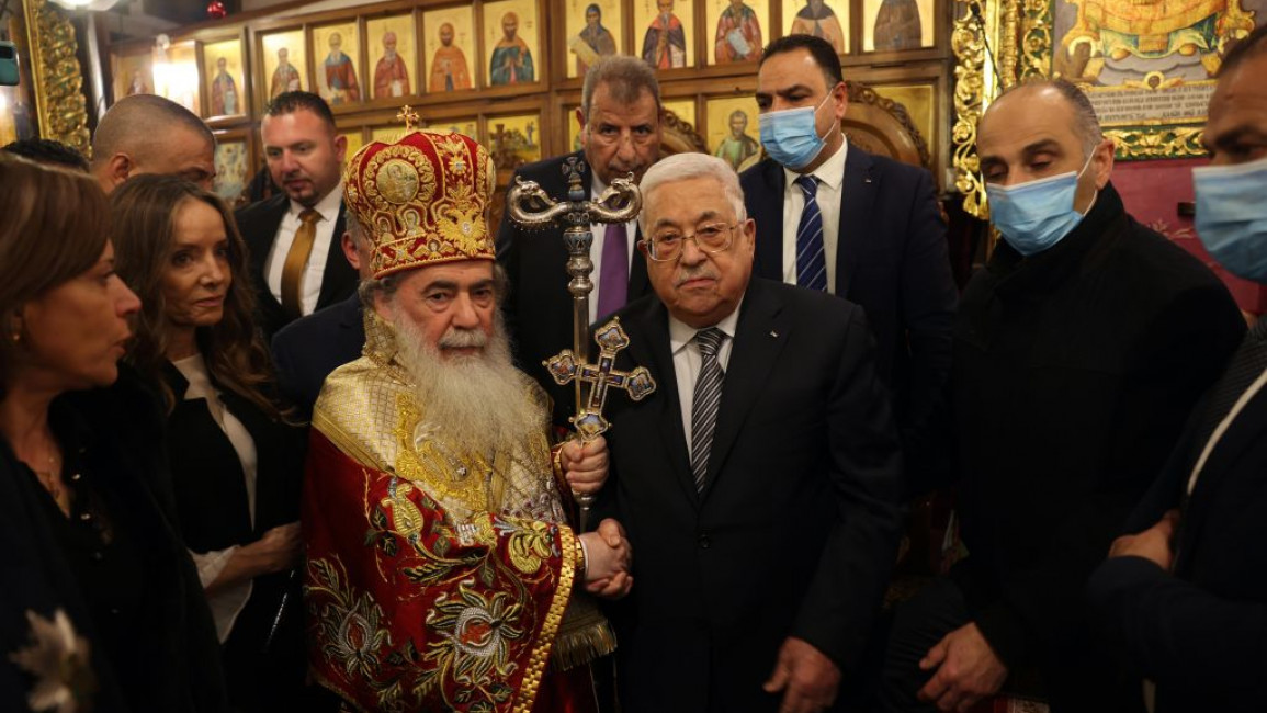 Palestinian President Mahmoud Abbas blasted Israel in a speech on the occasion of Orthodox Christmas [Getty]