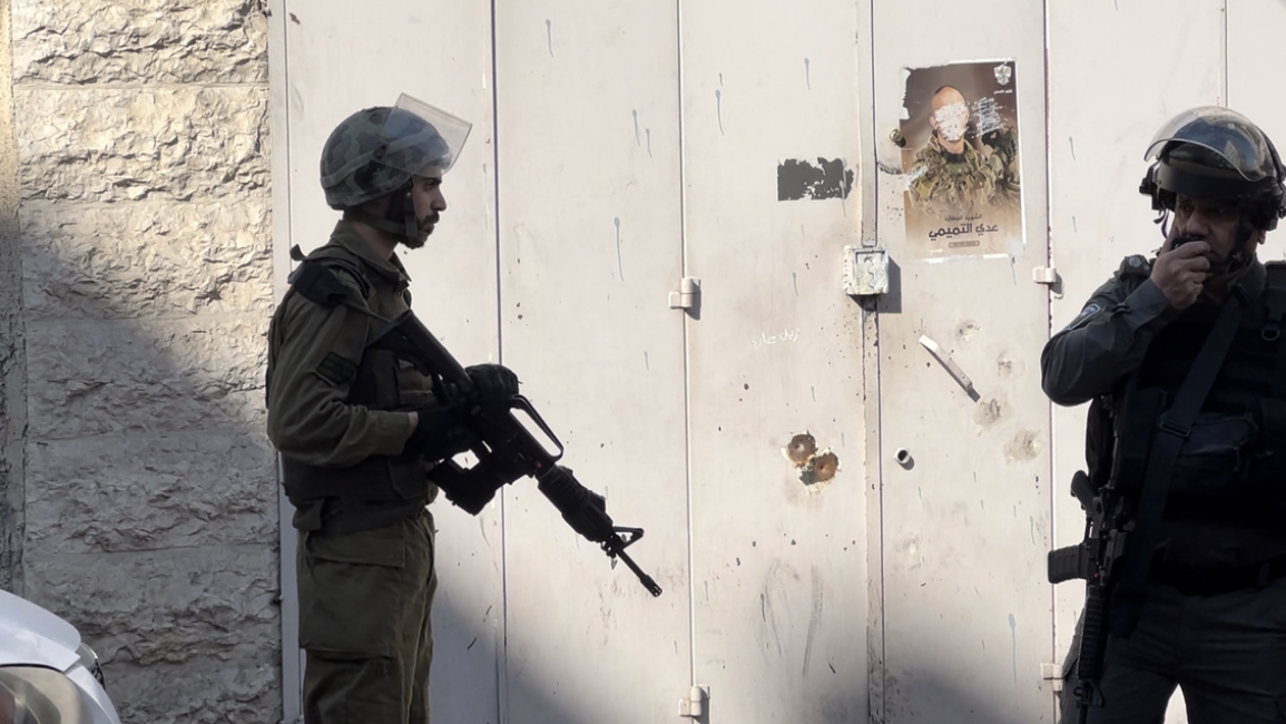 Israeli soldiers in the Shuafat refugee camp. Ibrahim Husseini 25/01/2023