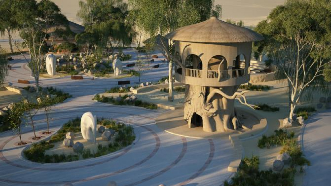 The Elephant Village at Al Ain Zoo includes a watchtower from where visitors will be able to view the animals. [Al Ain Zoo official website]