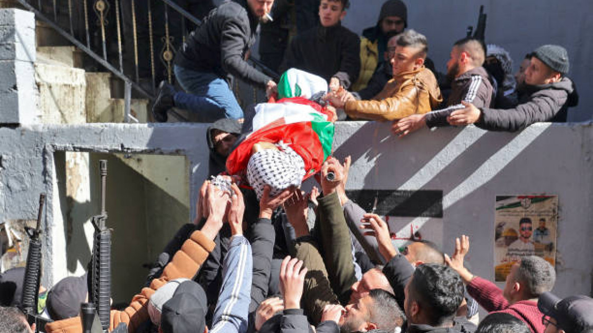 Palestinian funeral Nablus Getty